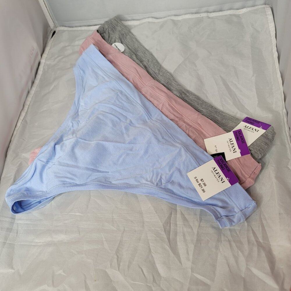 Alfani Ultra Soft Mix Match Sissy Thong Underwear 3 Pack Size XXLarge